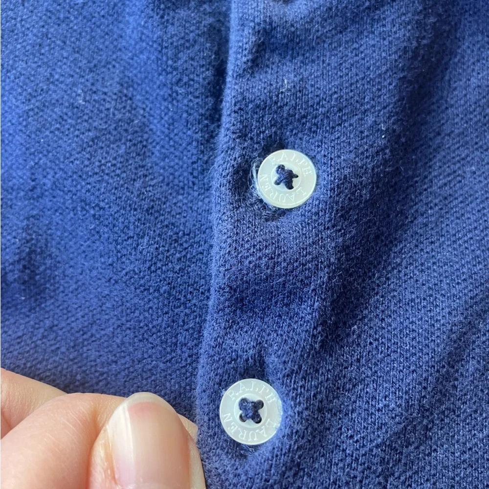 Polo Ralph Lauren Kids S 7Y girls polo dress Navy Blue original big pony logo - Picture 10 of 10